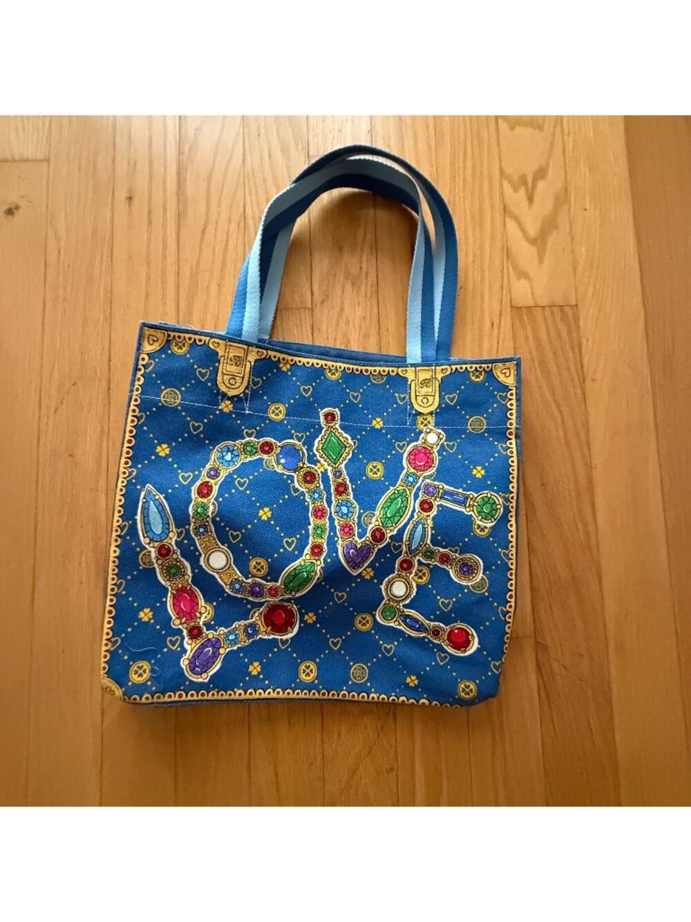 Brighton Glittering Love Shoulder, Zip pocket Inside Designer Jewels Canvas